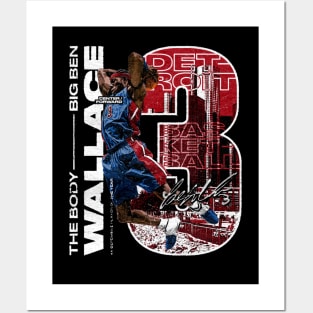 Ben Wallace Detroit Graphic Posters and Art